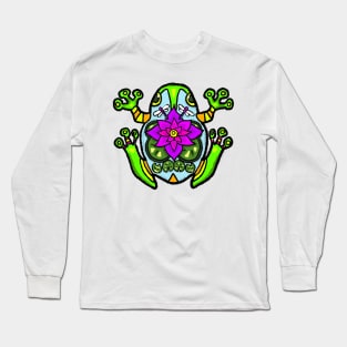 Summer Pond Frog Long Sleeve T-Shirt